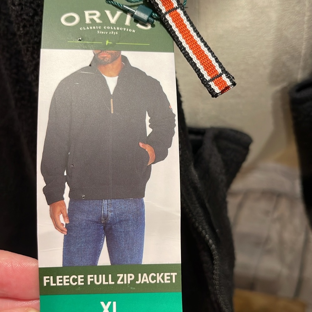🌫️Orvis Men’s Full Zip Heavyweight Fleece Jacket - Picture 8 of 12